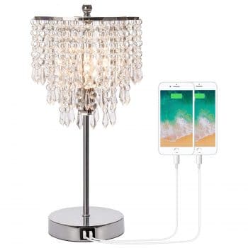 Seaside Village Touch Control Crystal Table Lamp
