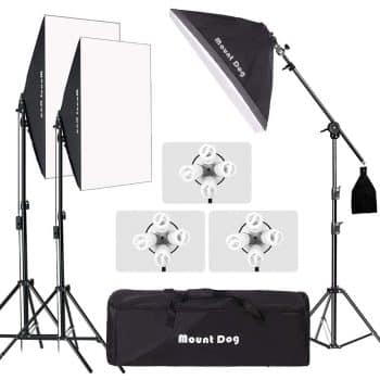 MOUNTDOG Professional Softbox Lighting Kit