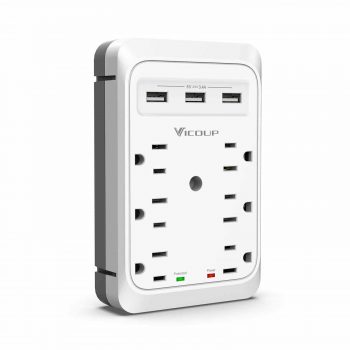VICOUP USB Wall Charger with 3 USB Ports