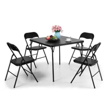 Tobbi 5-Piece Folding Table and Chairs Set