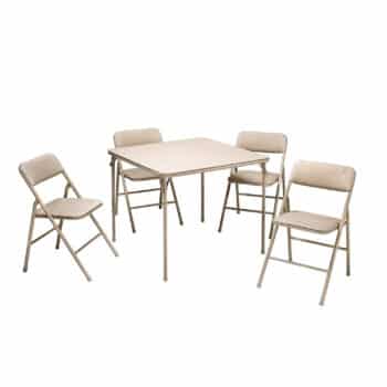 COSCO 5-Piece Folding Table and Chair Set