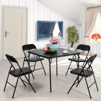 JAXPETY 5-Piece Folding Table and Chairs Set