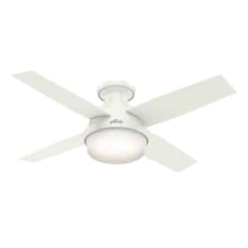 Hunter 59244 Dempsey Low Profile 44-inches Ceiling Fan (Fresh White)