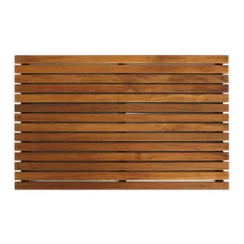 Bare Decor Zen Spa Door or Shower Mat with Oiled Finish
