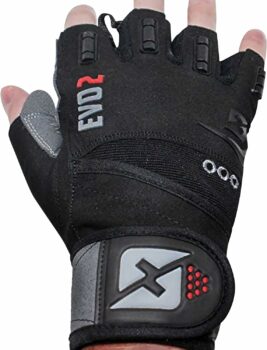 skott Evo 2 Weightlifting Gloves with Integrated Wrist Wrap Support