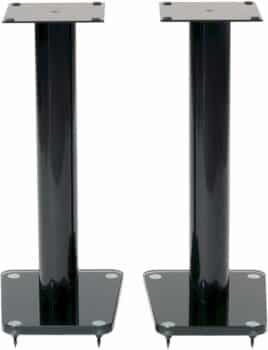 TransDeco 24 inches TD24B Speaker Stands, Black