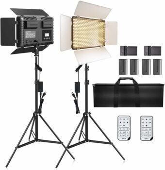 SAMTIAN LED Video Light Kit