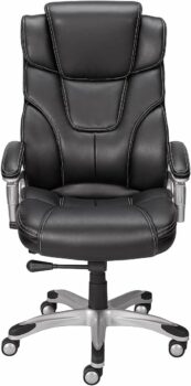 Staples 937975 Baird Black Bonded Leather Office Chair