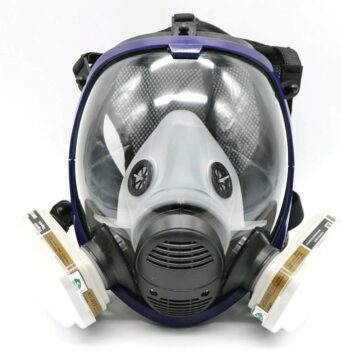 7 Piece Suit Painting Full Face Facepiece Respirator Gas Mask