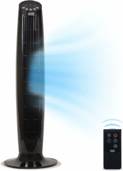 Black + Decker Digital Tower Fan w/Remote, 36 inches (Black)