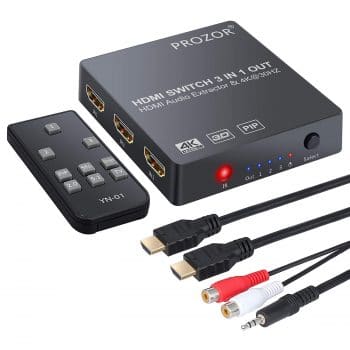 Proster HDMI Switch with Audio Extractor