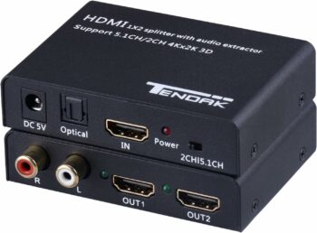 Tendak HDMI Splitter with HDMI Audio Extractor