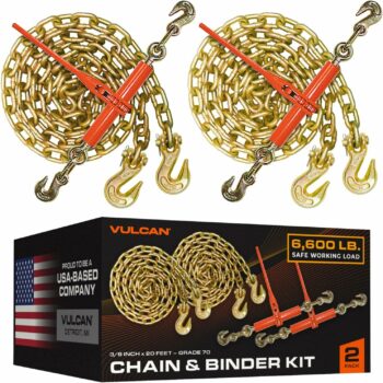 #9. VULCAN 3/8" x 20' G70 Chain and Binder Kit