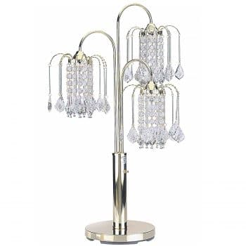 ORE International 716G Table Lamp with Crystal-Like Shades