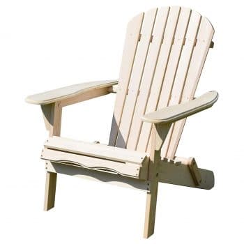 Merry Garden Foldable Wooden Adirondack Chair