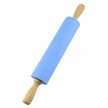 Daizihan Silicone Rolling Pin with a Non-Stick Surface (Blue)