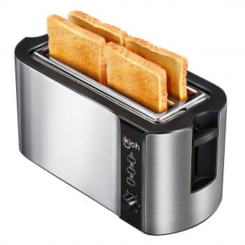  IKICH 4 Slice Long Slot Toaster