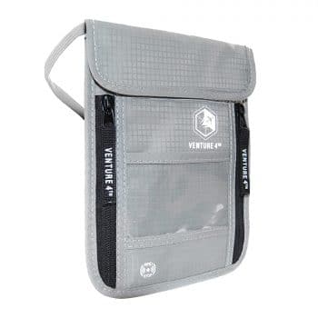 Venture 4TH Travel Neck Pouch Wallet with RFID Blocking