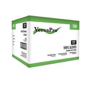 VersaPro 700S-CS Vinyl Gloves, Clear (Pack of 1000)