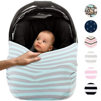 Cool Beans Stretchy Car Seat Canopy & Breastfeeding Nursing Cover