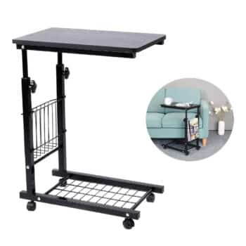 SIDUCAL End Table Height Adjustable Laptop Cart