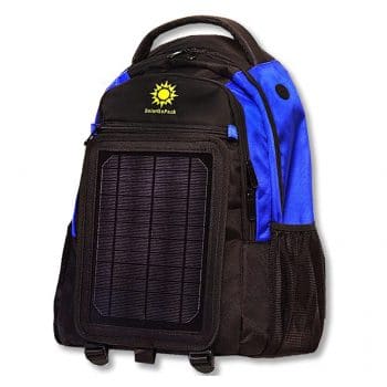 SolarGoPack Solar Powered Backpack (Black & Blue)