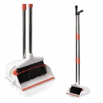 Primica Self-Cleaning Broom Bristles and Combo Dustpan Set