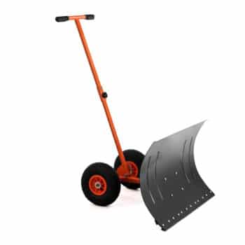 GYMAX Wheeled Rolling Snow Pusher