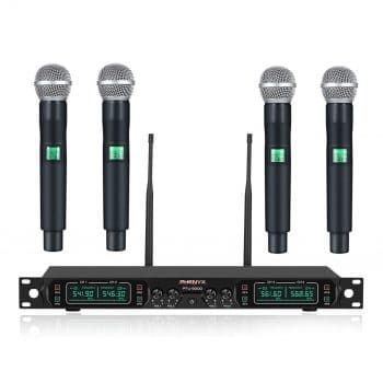 Phenyx Pro 4-Channel UHF Wireless Microphone System
