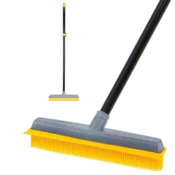 TreeLen Dog Hair Rubber Broom with a 59" Handle
