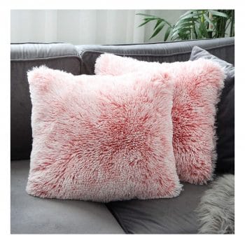 Uhomy Artificial Fur Decorative Pillow Cushion Cover