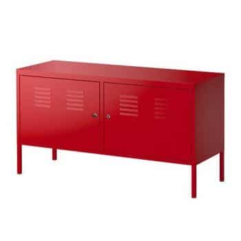 Ikea Red Cabinet Stand Multi-use Lockable