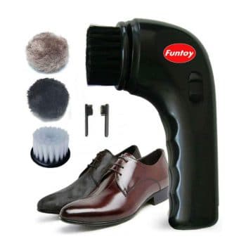 FunToyWorld Electric Shoe Shine Machine (Black)