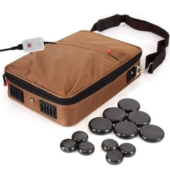 SereneLife Portable Massage Stone Warmer Set