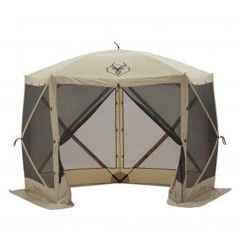 Gazelle 4 Person 5 Sided Portable Pop Up Gazebo Screened Tent