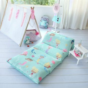 Butterfly Craze Kid’s Mat with Pillow and Bed Cover