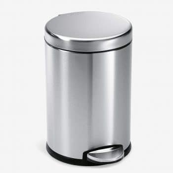 Simplehuman 4.5 Liter Brushed Stainless Steel Step Trash Can