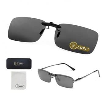 LUFF 2 Pcs Polarized Sunglasses Clips Night Vision Goggles Clip Metal Frame