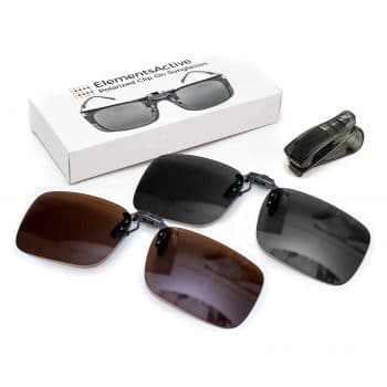 ElementsActive Polarized Clip-On Sunglasses