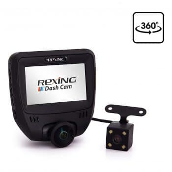Rexing V360 360 Wide Angle Dual Channel Dash Camera