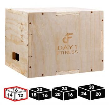 Day 1 Fitness - Heavy-Duty Non-Slip Wood Plyo Box