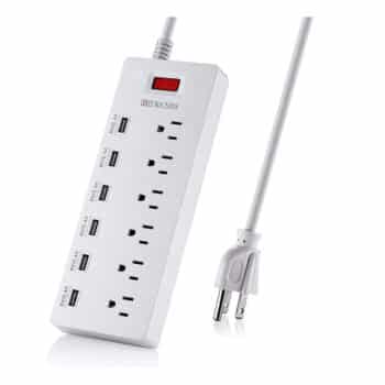 HITRENDS Surge Protector Power Strip with 6 USB Ports