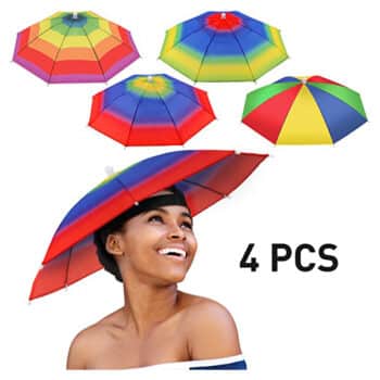 Syhood 4 Pieces Rainbow Umbrella