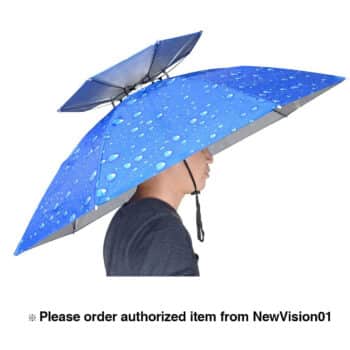 NVioAsport 37.4” Double Layer Umbrella Hat