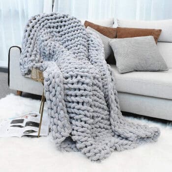 Inshere Luxury Chunky Knit Throw Blanket
