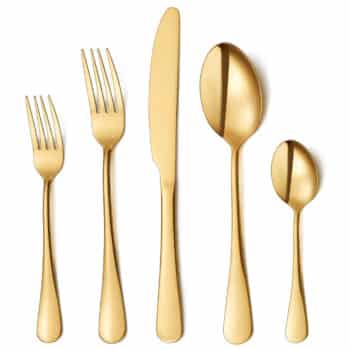  HOMOGO Gold Flatware 20-piece Silverware Cutlery Set