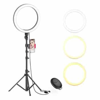 Erlipwht 10 Selfie Ring Light with Tripod Stand