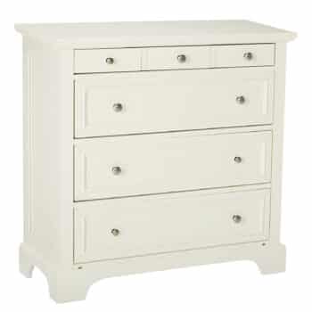 Home Styles Naples White Finish 4 Drawers Chest