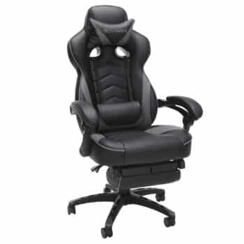RESPAWN 110 Gray Gaming Chair with Footrest