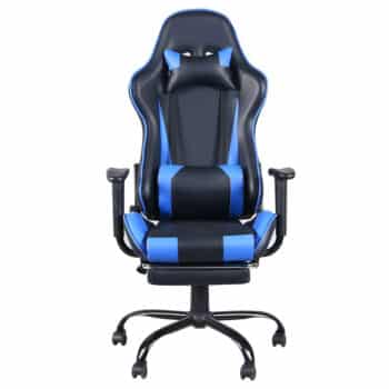 ELINKMALL Ergonomic Adjustable Reclining Gaming Chair with Footrest